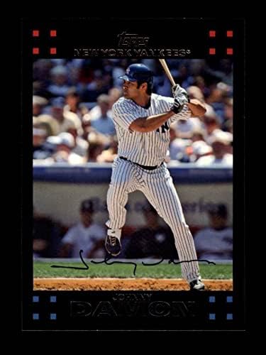 2007 Topps 196 Johnny Damon New York Yankees (Beyzbol Kartı) NM / MT Yankees