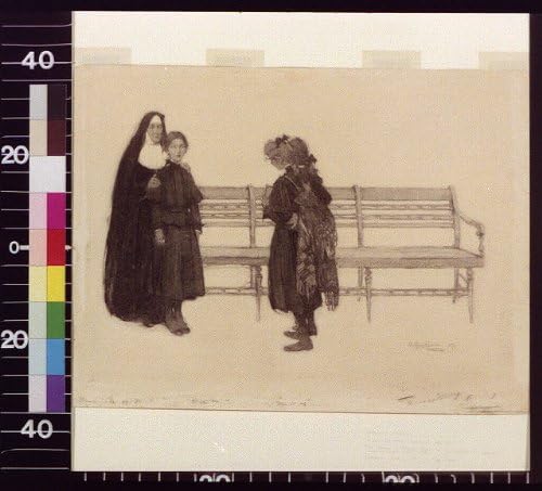 HistoricalFindings Fotoğraf: Rahibe Perpetua onu bizimle tanıştırdı, Charlotte Harding, 1903?,Nuns,Children