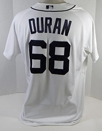 2015 Detroit Tigers Ömer Duran 68 Oyun Kullanılmış Beyaz Forma 50th Marchant P 5-Oyun Kullanılmış MLB Formaları
