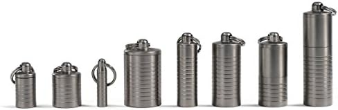 Cielo Hap Tutucular-Geniş Çift Odacıklı Paslanmaz Çelik Anahtarlık Hap Kutusu-Acil veya Günlük İlaç için Hap Kutusu-ABD'de