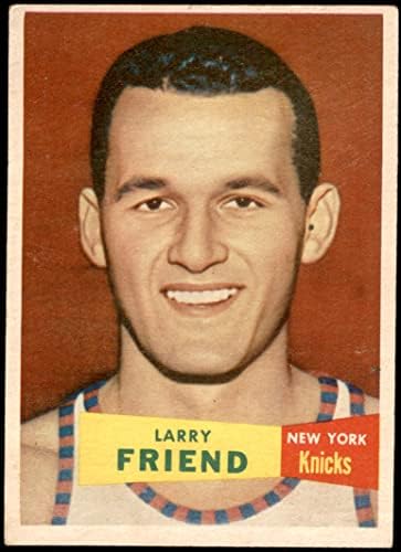 1957 Topps 47 Larry Arkadaş New York Knicks (Basketbol Kartı) VG/ESKİ Knicks UC Berkeley