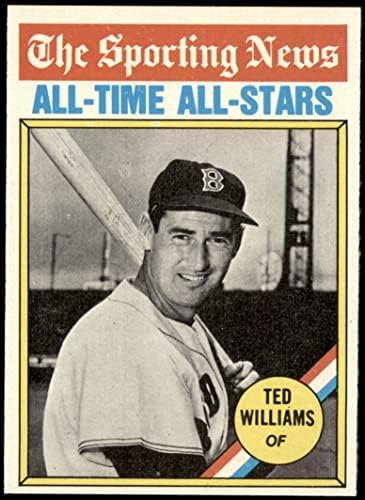 1976 Topps 347 Tüm Zamanların Tüm Yıldızları Ted Williams Boston Red Sox (Beyzbol Kartı) NM Red Sox