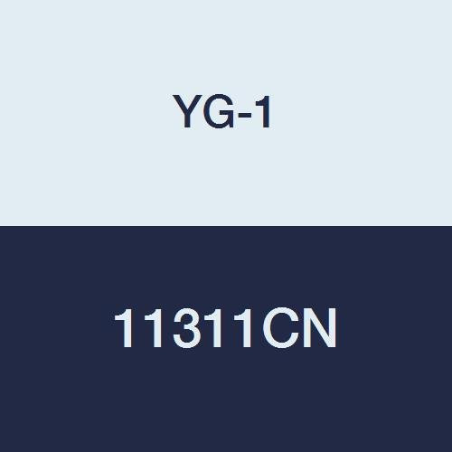YG-1 11311CN HSSCo8 Çift Uçlu Değirmen, 2 Flüt, Normal Uzunluk, Kalay Kaplama, 3-3/4 Uzunluk, 27/64
