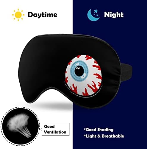 Kanlı Göz Küresi Uyku Körü Körüne Maskesi Sevimli göz bandı Komik Gece Kapağı Ayarlanabilir Kayış ile Kadın Erkek