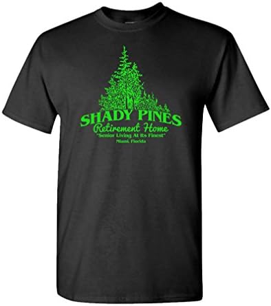 Shady Pines-Emeklilik Komik Şaka Gag-Erkek pamuklu tişört